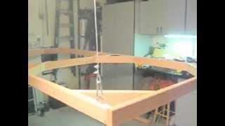 Winch system from the ceiling  for hanging HO Model Train Layout #2