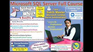 Master SQL Server in 2024 with sakibmaster's Expert Guidance