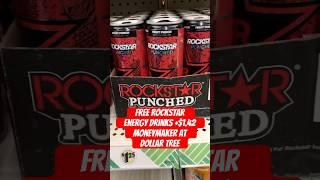 Free Rockstar Energy Drink + Moneymaker at Dollar Tree #energydrink #dollartree #moneymaker #free