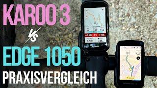 Garmin Edge 1050 vs Karoo 3 Test und Vergleich deutsch