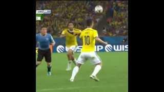 JAMES RODRIGUEZ BOMB vs Uruguay World Cup 2014 Round of 16 [Vine]