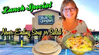 ENJOY Never-Ending Soup or Salad Olive Garden Italian Restaurant