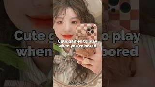 Cute and Aesthetic games to play when you're bored #aesthetic #shorts #yt #game