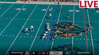 LIVE Georgia southern Eagles VS Coastal Carolina/ NCAA College Football/