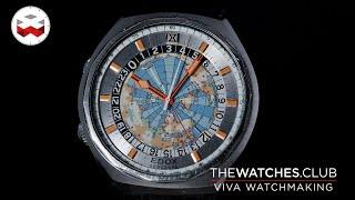 Edox Rare Vintage Geoscope 48 World Time 70's