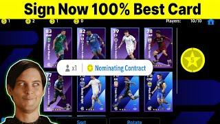 100% Best 5 Star Nominating Contract Players Sign Now today in efootball Pes 2025 Mobile
