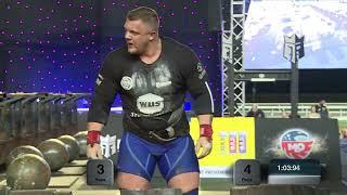 Brian Shaw vs. Luke Stoltman Log Lift Battle , Epic Showdown | Strongman Champions League