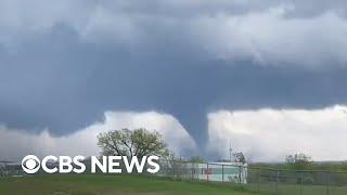 Videos show tornadoes and severe weather in  Nebraska, Texas