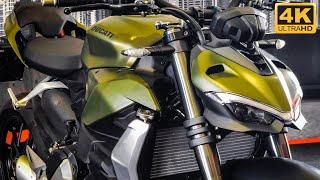 2022 Ducati Streetfighter V2 Storm Green Walkaround | Word Ducati Week 2022 | 4K