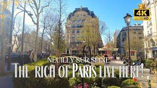 [4K] Luxurious Neuilly-sur-Seine, Paris' Elite Suburb!  Luxury homes in Paris