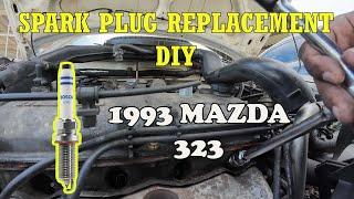 SPARK PLUG REPLACEMENT DIY | COLD START ISSUE | MAZDA 323