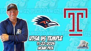 UTSA vs Temple 11/22/24 College Football Picks & Predictions | Week 13 NCAAF