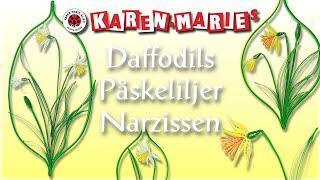 Quilling Daffodils I Karen-Marie Klip & Papir