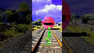 Pacman Attack Alien And Train Attack Alien  #vfx #viral #trending #shorts