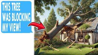 HOA Karen Cuts Down My $70,000 Tree, Then Sues When It Falls on Her Roof!