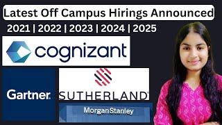 Off campus Hiring| Fresher, Experience | Latest Off Campus Hiring | Off Campus Drive | Fresher Jobs