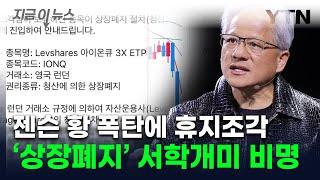 젠슨 황 한마디에 '돈 삭제'...아이온큐 추락에 레버리지 상품 '상폐' [지금이뉴스] / YTN