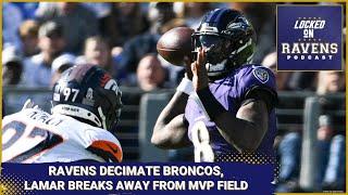 Baltimore Ravens DECIMATE Denver Broncos, Lamar Jackson runs away from MVP field as defense rebounds