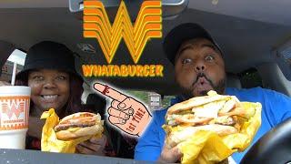 Triple Cheese Burger WHATABURGER Mukbang!!  ATL Day 4