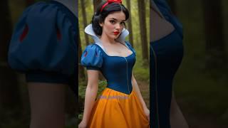 Bringing Snow White to Life Beautiful AI Realism ️#livingcartoon #snowwhite #transformation