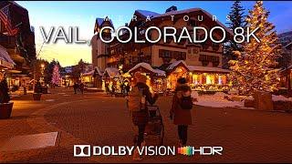 WALKING Through Vail Colorado's WINTER WONDERLAND in 8K Dolby Vision HDR