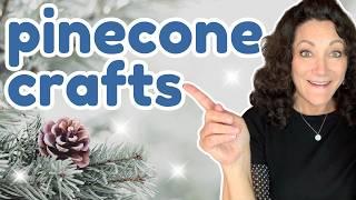 BRILLIANT  Woodland Winter PINECONE DIY Craft HACKS | Winter DIY Decor