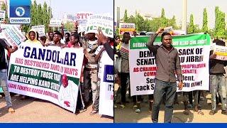 Kano APC Crisis Deepens As Factions Protest At National Assembly