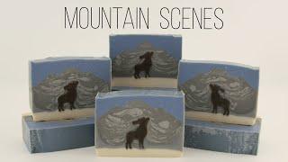 Scenes from Nature: Moose in a Snow Mountain Cold Process Soap