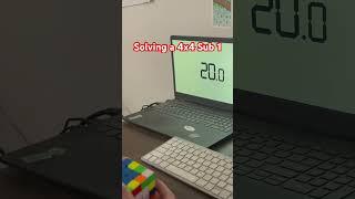 Solving a 4x4 Rubiks Cube in Less Than One Minute
