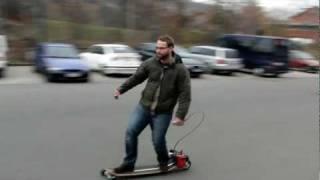 GOPED Longboard mit Motor Kettensäge