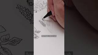 How to DRAW LAVENDER! Head to @ShaydaCampbell to watch the full floral drawing tutorial #art