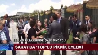 Kolektif'in KaçAk Saray'daki piknik eylemi Kanal D'de