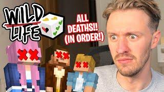 REACTING To Every DEATH In WILD LIFE SMP!! (Deaths In Order!!)