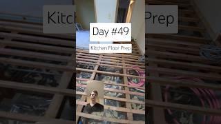 Day 49 of Japanese House Renovation: Kitchen Floor Prep #homeimprovement #japanesehouse #diy #akiya