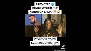 PREDICTED DRAKE WOULD SUE KENDRICK LAMAR‼️ #drake #kendricklamar #scorpio #dnx #allegedly