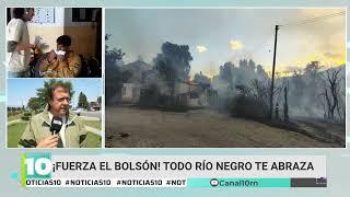 Sigue la lucha contra el fuego en El Bolsón