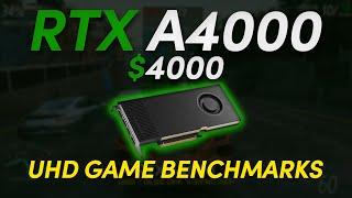 It's good at playing games! $1000 RTX A4000 UHD Performance Test in 20 Games