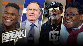 Michael Irvin gives Deion coaching Cowboys update; Belichick the next Jaguars coach? | SPEAK