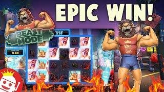 BEAST MODE  RELAX GAMING  LUCKY PLAYER LANDS SUPER EPIC WIN!