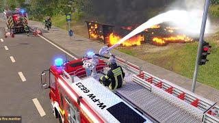 Emergency Call 112 Sim - Wuppertal Firefighters Responding! 4K