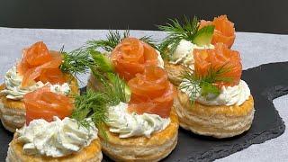 Тарталетки со сливочным сыром и лососем. #тарталетки #лосось #salmon #creamcheese#новогодниесалаты