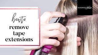 Haarverlängerung mit Tape Extensions entfernen | Elegance-Hair