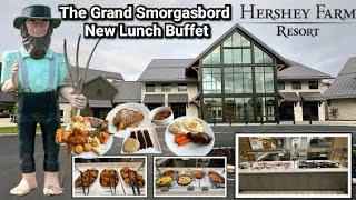 Hershey Farm Resort Restaurant NEW Lunch Grand Smorgasbord Buffet Review (Amish Country)