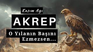 Akrep Burcu Kasım 2024'de O Yılanın Başını Ezmezsen...