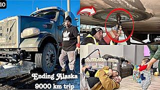 How Ending 9000 km solo journey winnipeg to Alaska & my son reaction | 696