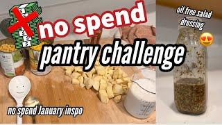 NO SPEND MEAL IDEAS | Using Up Pantry Ingredients to Make Meals | No January Spend Grocery Challenge