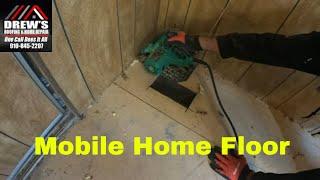 How To Repair your Mobile Home Floor. 1 bedroom.