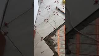 Укладка плитки на теплый пол