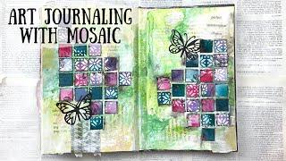 Using Handmade Mosaic in my Art Journal  Shanouki Art 