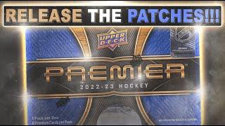  RELEASE THE PATCHES!!! *RELEASE DAY*  - 22/23 Upper Deck Premier Hobby Box - Hockey Card Break